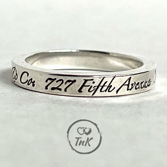 Rare & Retired - Tiffany & Co Notes Fifth Ave Ring - Size 5 - Picture 7 of 16